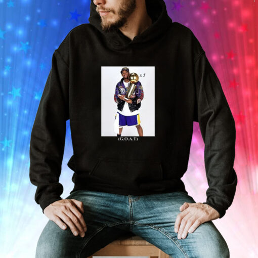 Allen Iverson Wearing Kobe Bryant Goat 5 Times Championship Hoodie