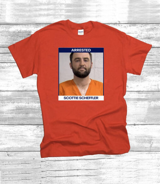 Arrested Scottie Scheffler Mugshot TShirt