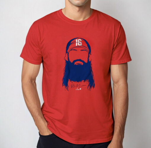 Brandon Marsh Beard Hair Philadelphia Baseball Shirt