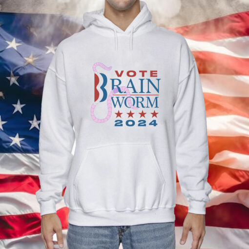 Vote Brain Worm 2024 Hoodie