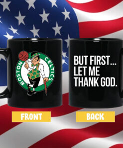 Joe Mazzulla Celtics But First Let Me Thank God Mug