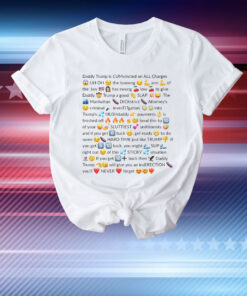 Trump Felon Slutty Text T-Shirt